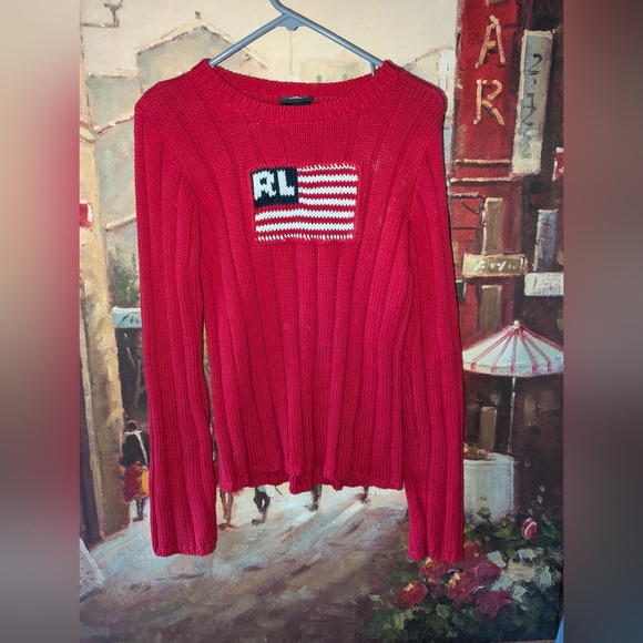 Vintage Ralph Lauren Flag sweater - Picture 1 of 5